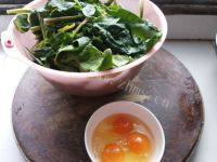 家常菜菠菜炒鸡蛋做法图解1)
