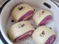 紫薯双色馒头自制