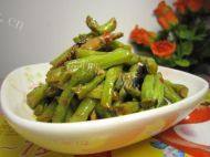 家常菜鸡丝豆角