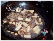 家常菜豆棒烧排骨做法图解6)