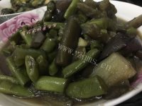好吃的四季豆煮茄子做法图解8)