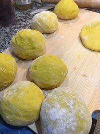 自制南瓜排包做法图解3)