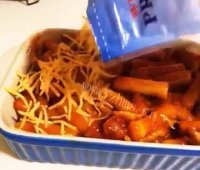 特色美食芝士焗年糕做法图解11)