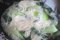 自己做的油菜鸡蛋面做法图解6)