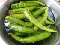 家常菜虎皮青椒酿肉做法图解3)