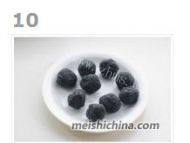 自己做的南瓜黑芝麻汤圆做法图解10)