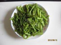 家常菜清炒空心菜梗