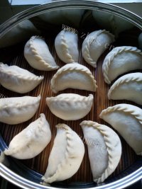 美味的麦蒿大包子做法图解12)
