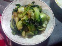 家常菜香菇炒小白菜做法图解6)