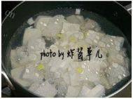 美味的青菜豆腐汤做法图解6)