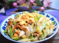 味道不错的大葱炒鸡蛋
