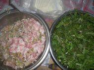 自己做的荠菜猪肉水饺做法图解1)