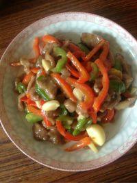 双椒炒肉自制