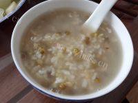 家庭版大米绿豆粥