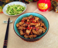 美味的小酥肉蒸碗做法图解15)