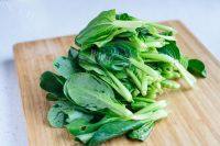 家常菜香菇炒小油菜做法图解1)