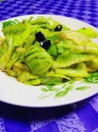 家常菜干煸包菜