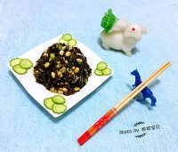 雪里蕻拌金豆做法图解9)