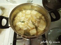 鲜咸的鲜虾味噌汤做法图解8)