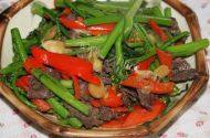家常菜牛肉炒菜心