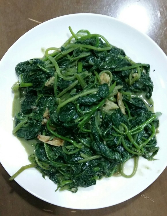 腐乳炒番薯叶