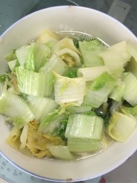 家常菜清炒大白菜