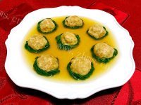 美食豇豆镶嵌珍珠丸做法图解21)