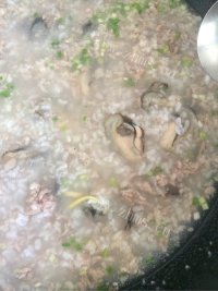 鲜蚝粥做法图解6)