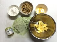 可口的抹茶核桃饼干做法图解1)