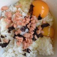 自己做的米饭鸡蛋饼做法图解2)