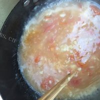香喷喷的西红柿鸡蛋疙瘩汤的做法图解七
