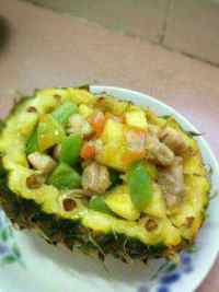 家常菜菠萝鸡丁
