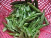 家常菜酸菜豆角做法图解2)