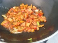 美味十足的茄汁鸡腿肉做法图解7)