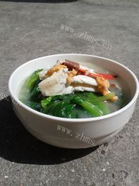 营养汤蟹煮菜心汤做法图解8)