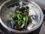 美味的淡菜冬瓜汤