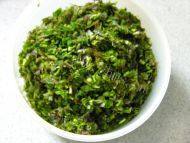 美味时蔬香椿煎蛋做法图解2)