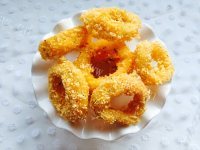 美味的炸鱿鱼圈