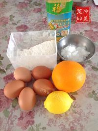 诱人的香橙蛋糕卷做法图解1)