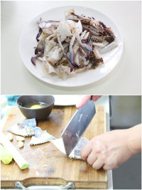 海鲜食品生啫花蟹做法图解1)