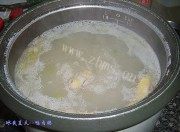 鲜美鸭肉粥做法图解7)