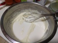 自制轻乳酪蛋糕做法图解4)