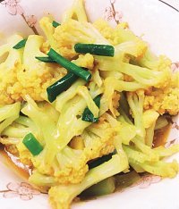 好吃的咖喱花菜做法图解12)