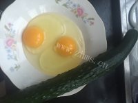 好吃的虾皮黄瓜炒蛋做法图解1)
