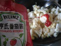 下饭的茄汁菜花做法图解5)