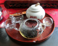 美味的雪梨柠檬红茶做法图解4)
