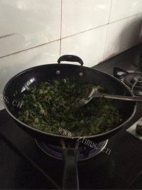 美味的芥菜饭做法图解7)
