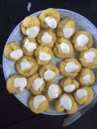 梦幻奶油泡芙球做法图解8)