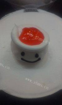 雪人蛋糕做法图解7)