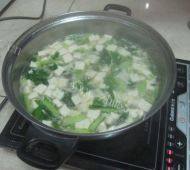 小白菜豆腐汤做法图解7)